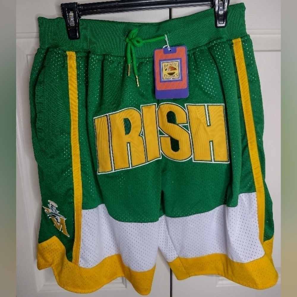 Fighting Irish LeBron James #23 Hardwood Classics Throw Back Basketball Shorts